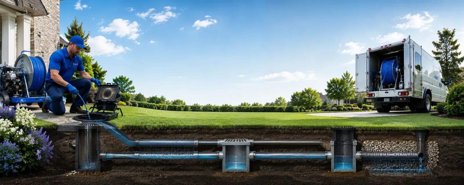 Outdoor drain cleaning information for Forsyth, IL